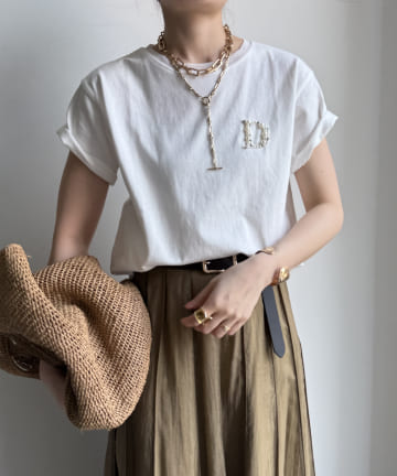DOUDOU(ドゥドゥ) DビジューTEE
