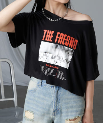 【RAY CASSIN】グランジプリントTシャツ