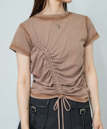 OUTLET(アウトレット) 【RAY CASSIN】ドロスト加工Tシャツ