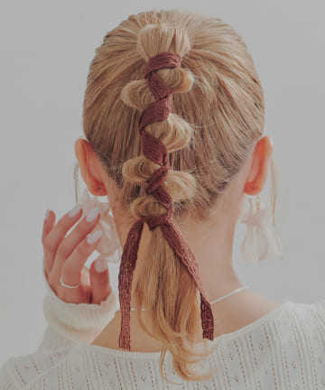 Lattice(ラティス) コットン風レースマルチリボン