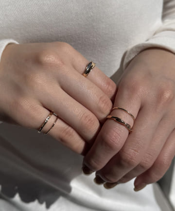 Lattice(ラティス) メタルニュアンスリングセット(5P)