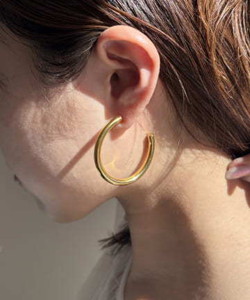 ＜ステンレス＞フープピアス