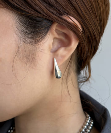 Lattice(ラティス) 【ホワイトメタル】ドロップピアス