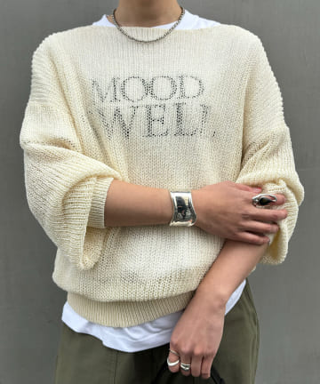 OUTLET(アウトレット) 【SHENERY】和紙混ニットプルオーバー