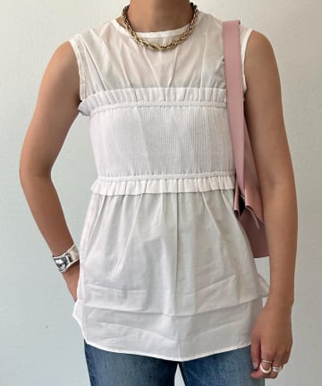 OUTLET(アウトレット) 【SHENERY】ベアコンビTブラウス