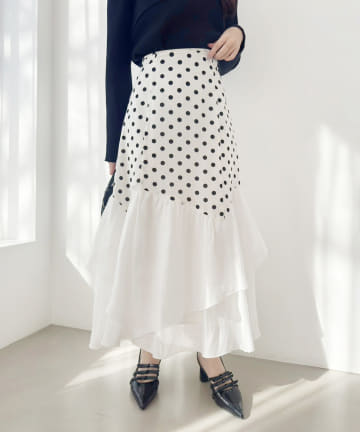NICE CLAUP / OLIVE des OLIVE OUTLET(ナイスクラップ  / オリーブ デ オリーブ アウトレット) 【one after another】イレヘムスカート