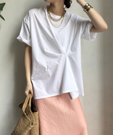 DOUDOU(ドゥドゥ) 【WEB限定】ツイストデザインTEE