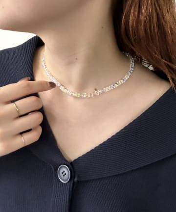 mystic(ミスティック) ［eau］shiny clear necklace
