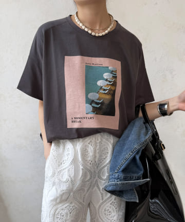 DOUDOU(ドゥドゥ) ワイドフォトTEE