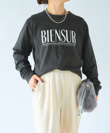 OUTLET(アウトレット) 【un dix cors】BIENSURロゴロンTEE