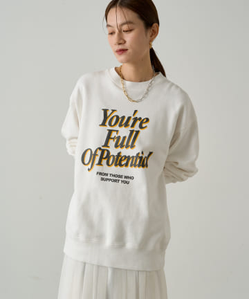 OUTLET(アウトレット) 【Loungedress】ロゴスウェット