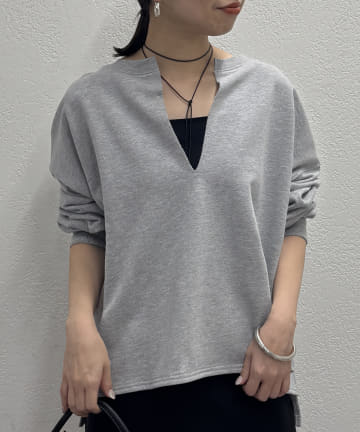 OUTLET(アウトレット) 【Loungedress】スキッパースウェット