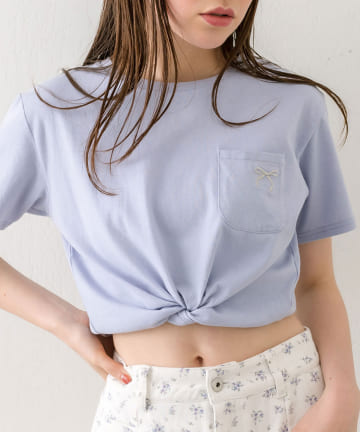 【WEB限定/リバイバル】リボン刺繍Tシャツ