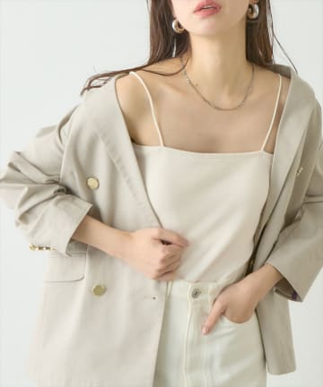 カップ付きベアキャミ