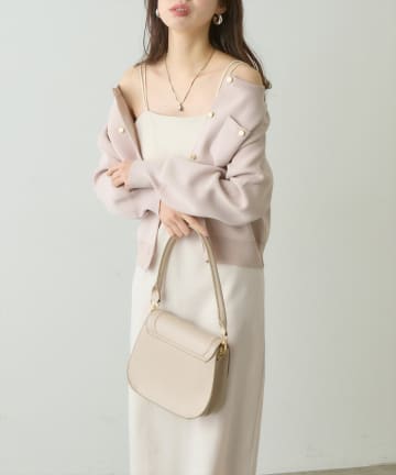 natural couture(ナチュラルクチュール) カップ付きカットソーキャミワンピース