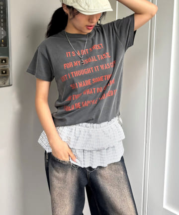 WHO’S WHO gallery(フーズフーギャラリー) ヴィンテージライクステンシルTEE