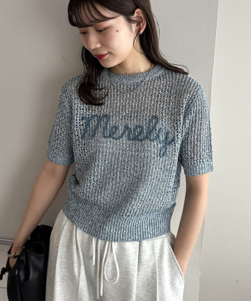 【WEB限定】コード刺繍ロゴプルオーバー