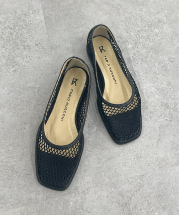 【FABIO RUSCONI】 メッシュパンプス