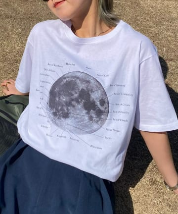 CIAOPANIC TYPY(チャオパニックティピー) 【WEB限定】ムーンクレーターロゴプリントTee