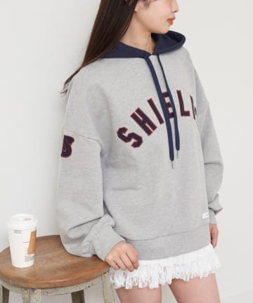 OUTLET(アウトレット) 【RAY CASSIN】フード配色パーカー