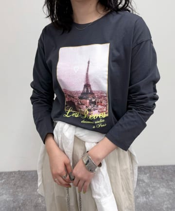 FREDY & GLOSTER(フレディ アンド グロスター) シルケットPARI ロンTシャツ