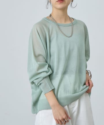 COLONY 2139(コロニー トゥーワンスリーナイン) ラグランシアーニットプルオーバー