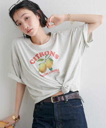 DISCOAT(ディスコート) 【ユニセックス】レモングラフィックTシャツ《WEB限定カラーあり》