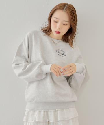 OUTLET(アウトレット) 【Chico】胸刺繍ロゴスウェット