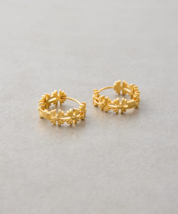 フラワーサークルピアス