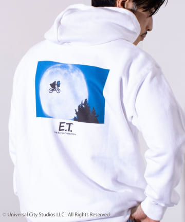 【GLOSTER】×【E.T.】 胸刺繍 バックフォトプリント スウェット