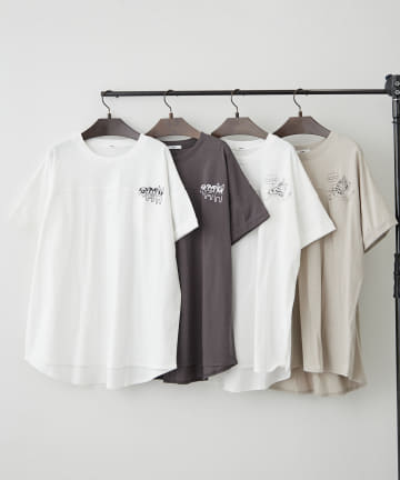 Remind me and forever(リマインドミーアンドフォーエバー) 【NAO】アニマルプリント後ボタン半袖プルオーバー