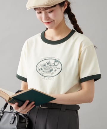 CIAOPANIC TYPY(チャオパニックティピー) 【GEVACO】グラフィック半袖ワッフルリンガーTEE