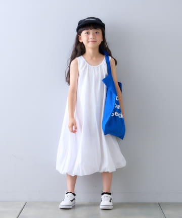 【KIDS】【India】バルーンギャザーワンピース
