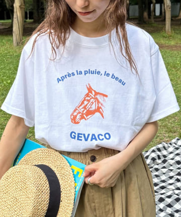 【GEVACO】グラフィック半袖TEE