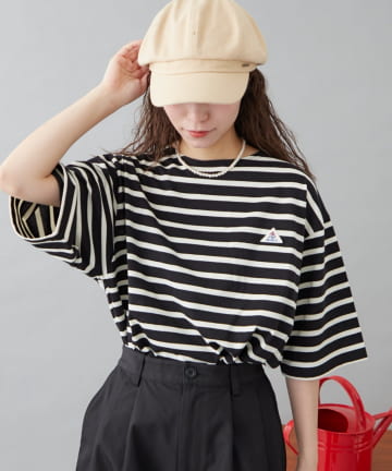 CIAOPANIC TYPY(チャオパニックティピー) 【GEVACO】ボートネック半袖ボーダーTEE