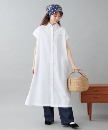 CIAOPANIC TYPY(チャオパニックティピー) 【GEVACO】フレンチスリーブシャツワンピース