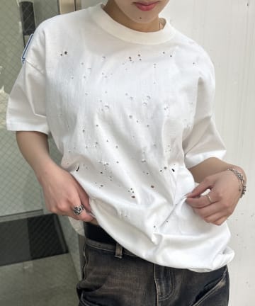WHO’S WHO gallery(フーズフーギャラリー) 【Sourcream/サワークリーム】FADEダメージリバーシブルTEE