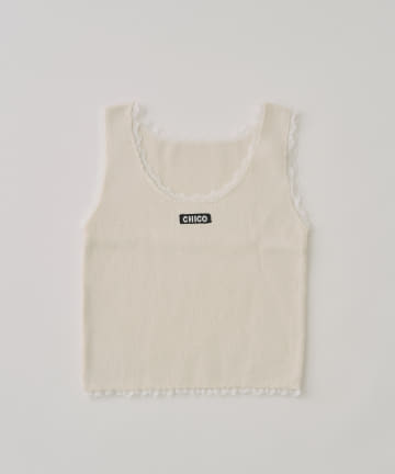 Chico(チコ) レース付きニットタンク