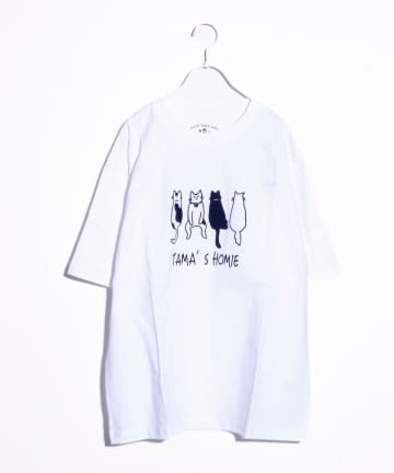 【POCHITAMALAND】tama’s homie 前後プリントTシャツ