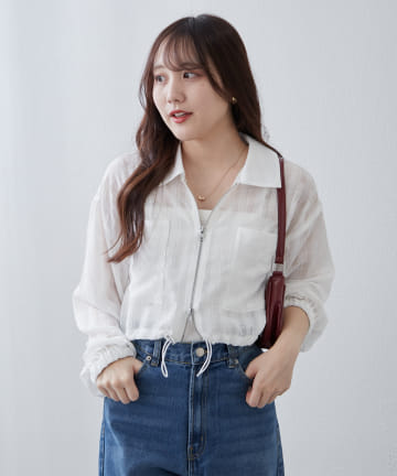 NICE CLAUP / OLIVE des OLIVE OUTLET(ナイスクラップ  / オリーブ デ オリーブ アウトレット) 【RMAF】WZIPシアブルゾン