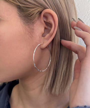 Lattice(ラティス) 大ぶりフープピアス