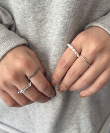 Lattice(ラティス) ビーズリングセット(4P)