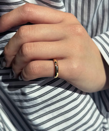 Lattice(ラティス) メタルハートピンキーリング