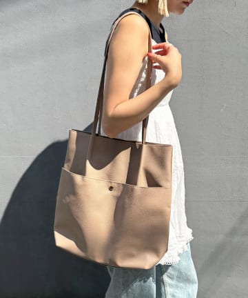 Lattice(ラティス) 【人気の為再入荷】シンプルタックトートバッグ