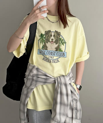 【ユニセックス】アソートリゾートドッググラフィックTシャツ