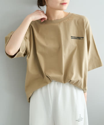 【F&B】ロゴ刺繍&プリントTシャツ