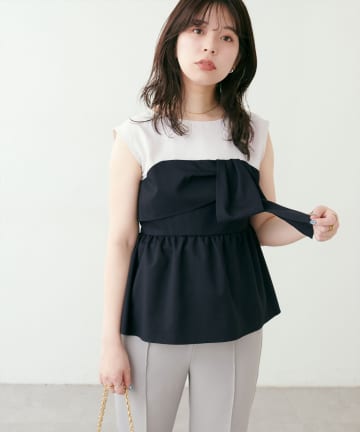 natural couture(ナチュラルクチュール) ビスチェドッキングトップス
