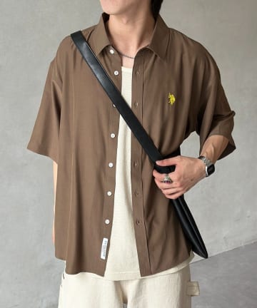 CPCM(シーピーシーエム) 【U.S. POLO ASSN.】シルクタッチ半袖シャツ