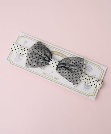 BIRTHDAY BAR(バースデイバー) pomponner　tulle ribbon hairband　ベビーヘアバンド