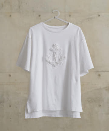 BEARDSLEY(ビアズリー) 《15 quinze》アンカー刺繍Tee